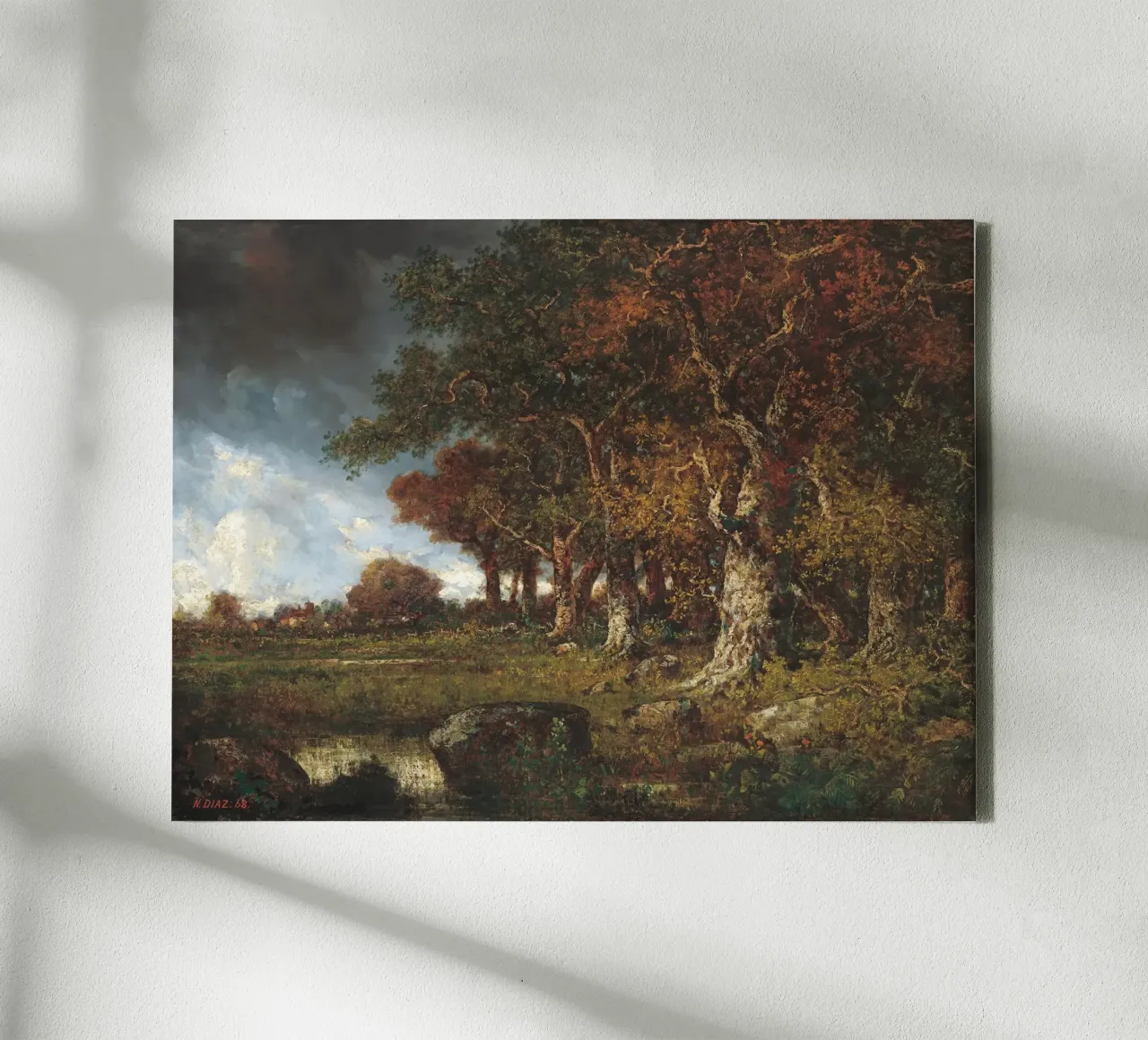 The Edge of the Forest Landscape tela con Cornice a cassetta da apoloprints