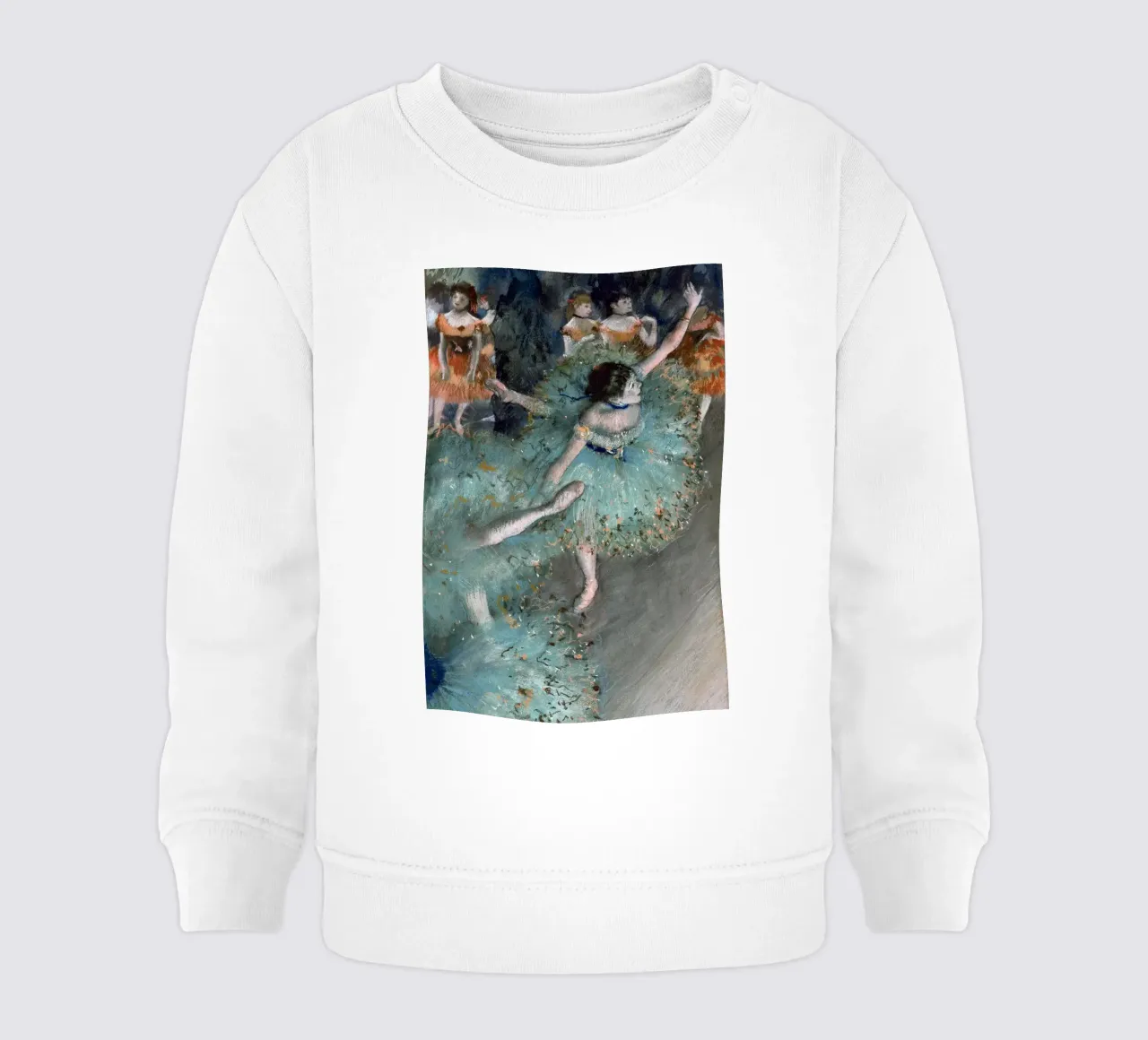 Dancer in Green - Edgar Degas felpa neonato da apoloprints