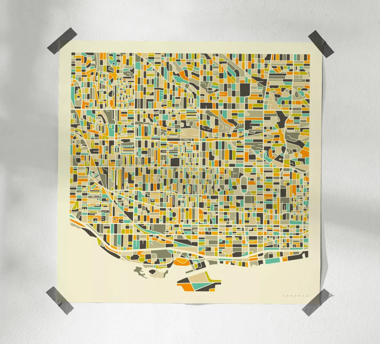 Toronto Map poster by Jazzberry Blue