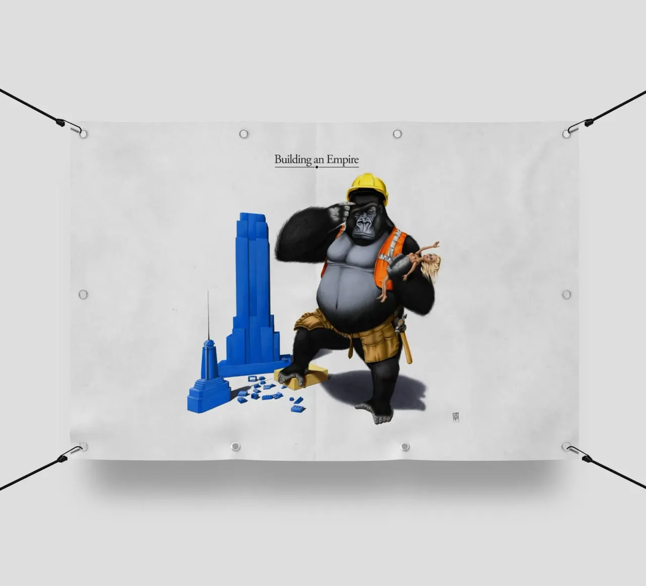 Building an Empire (Titled) telo in pvc da Rob Art | Illustration