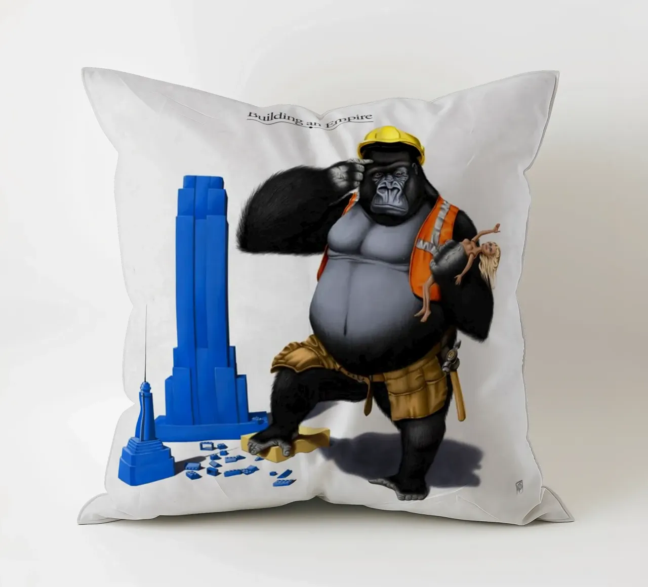 Building an Empire (Titled) cuscino da Rob Art | Illustration