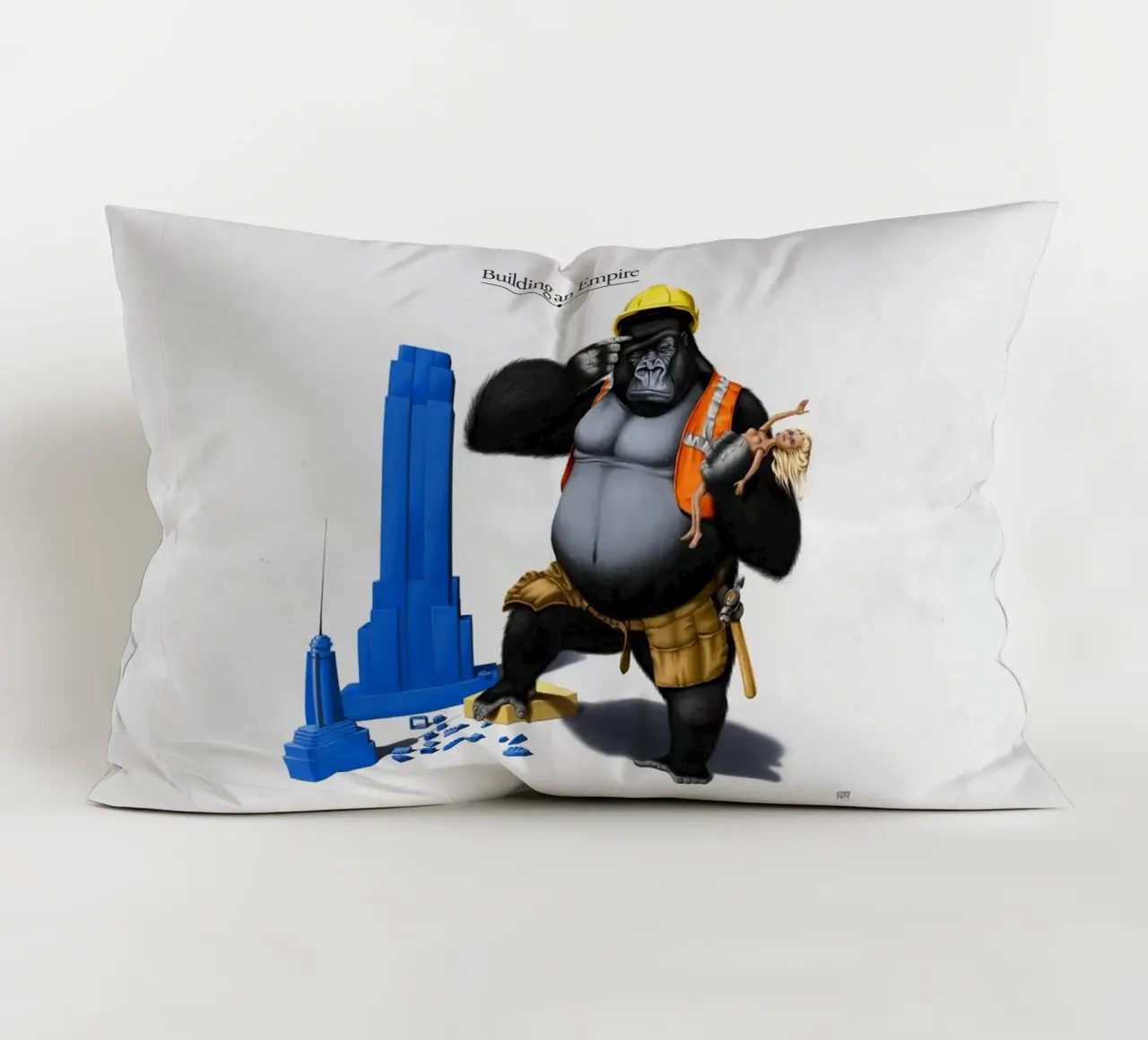 Building an Empire (Titled) cuscino da Rob Art | Illustration