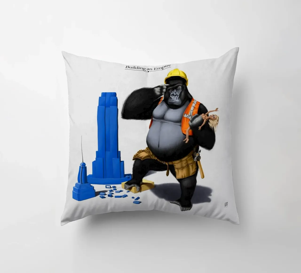 Building an Empire (Titled) cuscino da Rob Art | Illustration