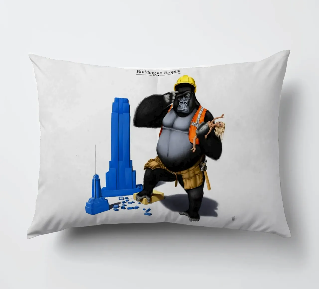 Building an Empire (Titled) cuscino da Rob Art | Illustration