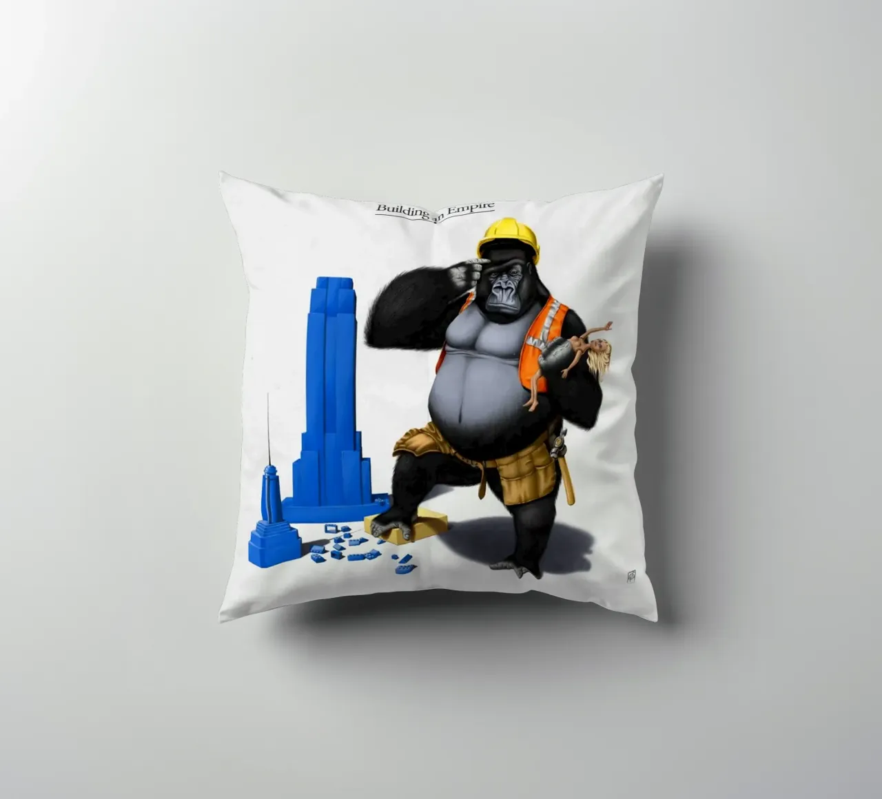 Building an Empire (Titled) cuscino da Rob Art | Illustration