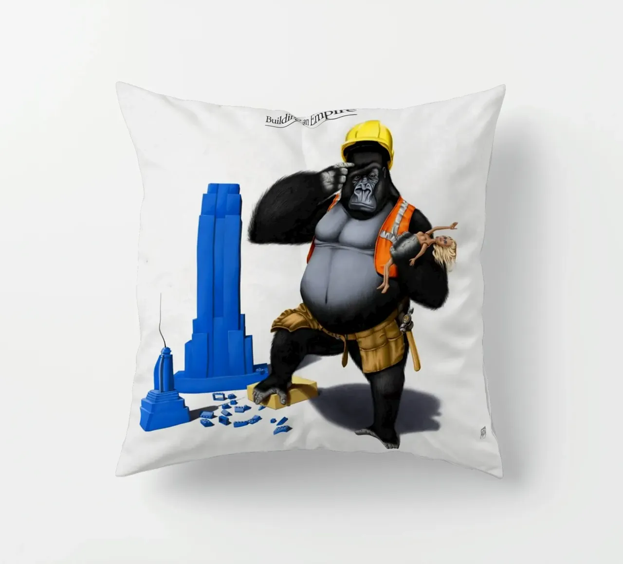 Building an Empire (Titled) cuscino da Rob Art | Illustration