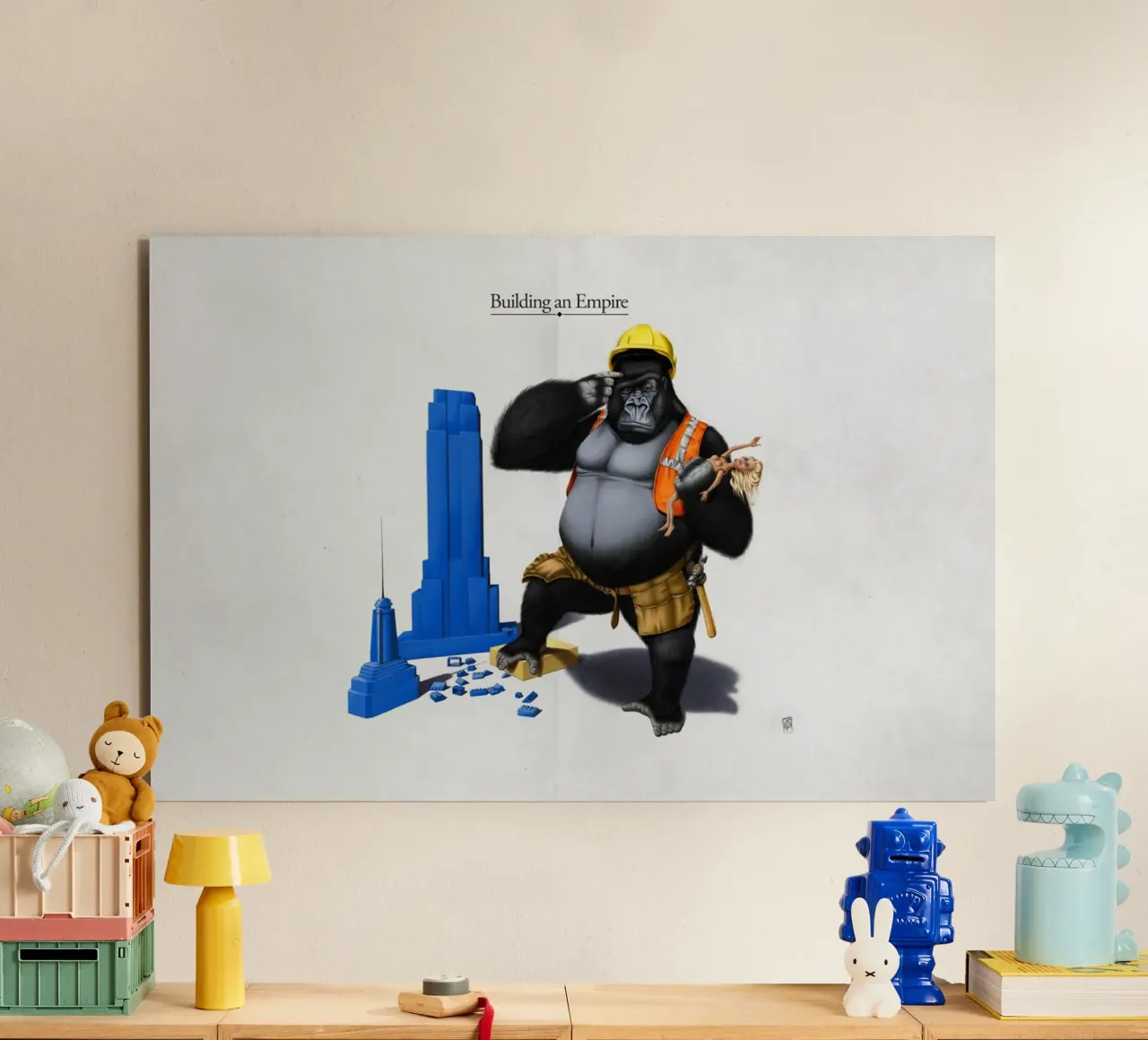 Building an Empire (Titled) alluminio dibond da Rob Art | Illustration