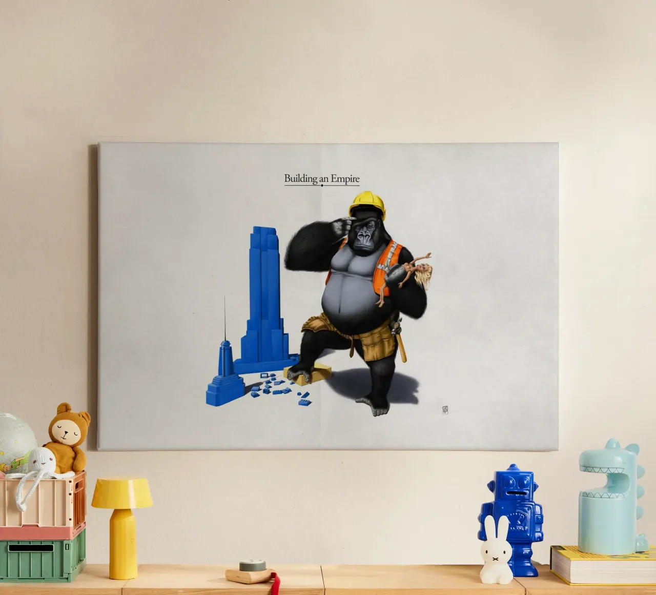 Building an Empire (Titled) tela da Rob Art | Illustration