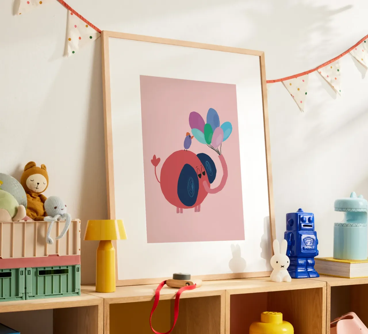 Amici dei palloncini - Rosa tenue poster da hej malu
