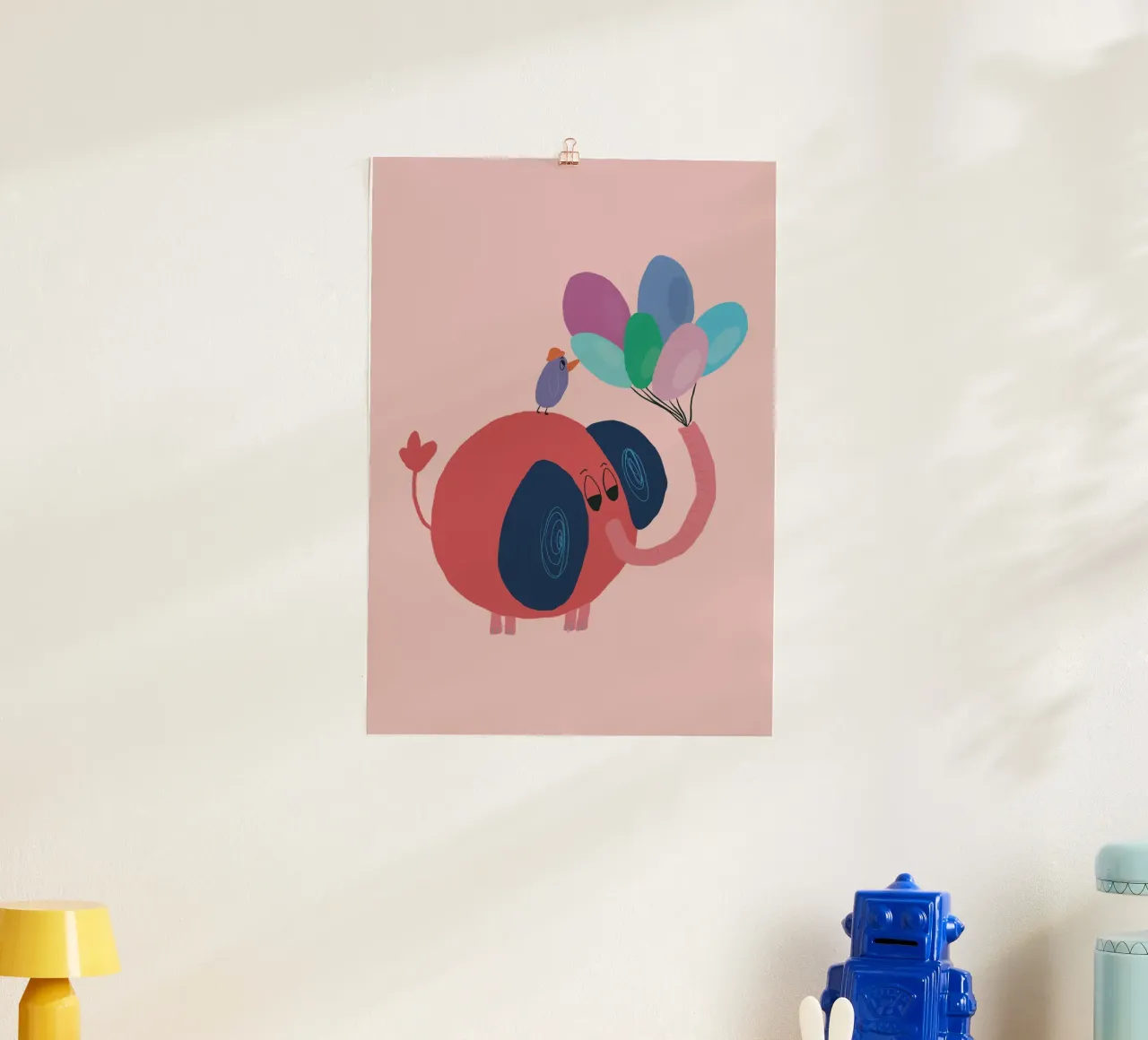 Amici dei palloncini - Rosa tenue poster da hej malu