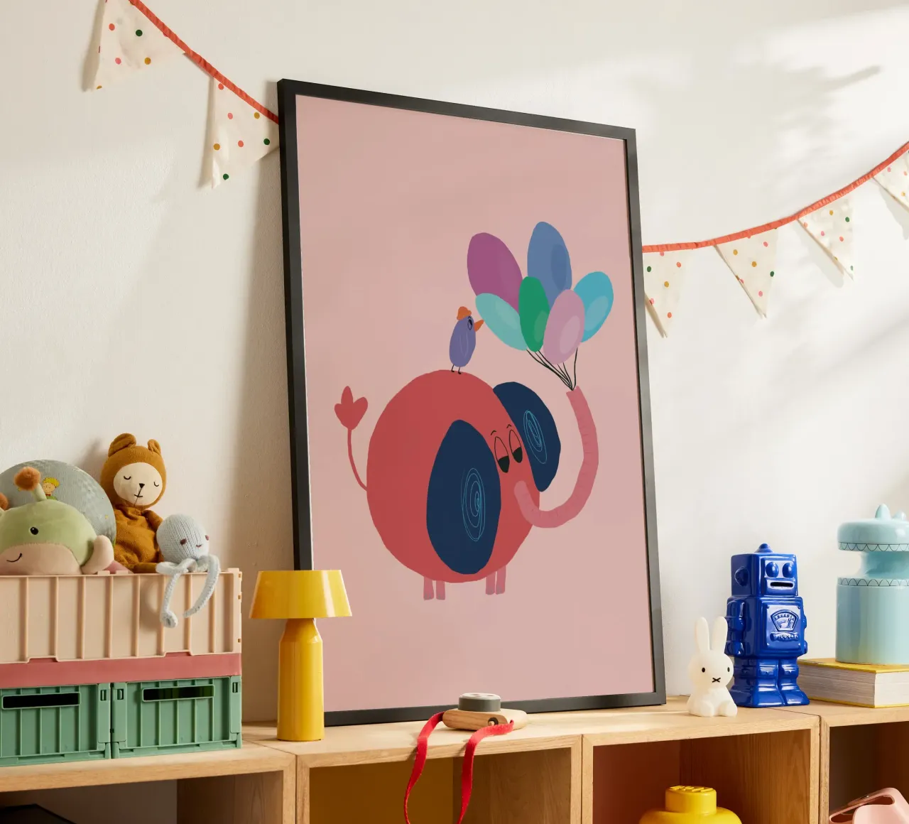 Amici dei palloncini - Rosa tenue poster da hej malu