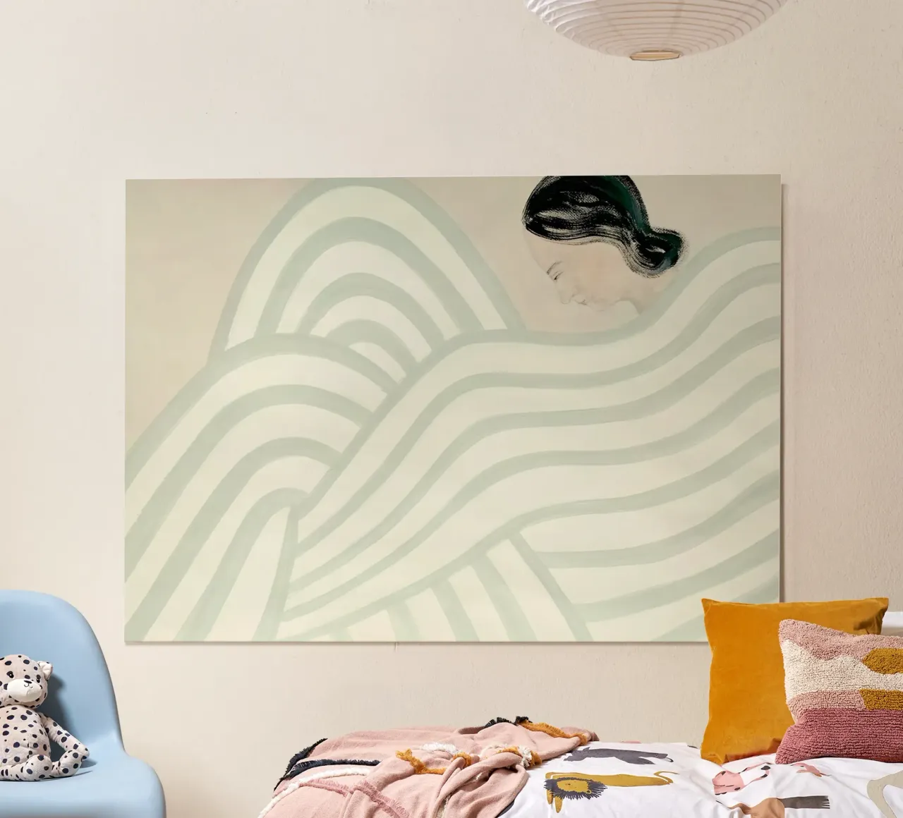 Onde verde chiaro poster da Serrano Shop