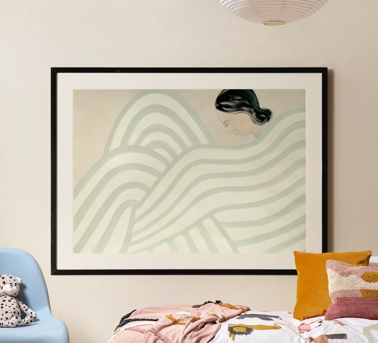 Onde verde chiaro poster da Serrano Shop