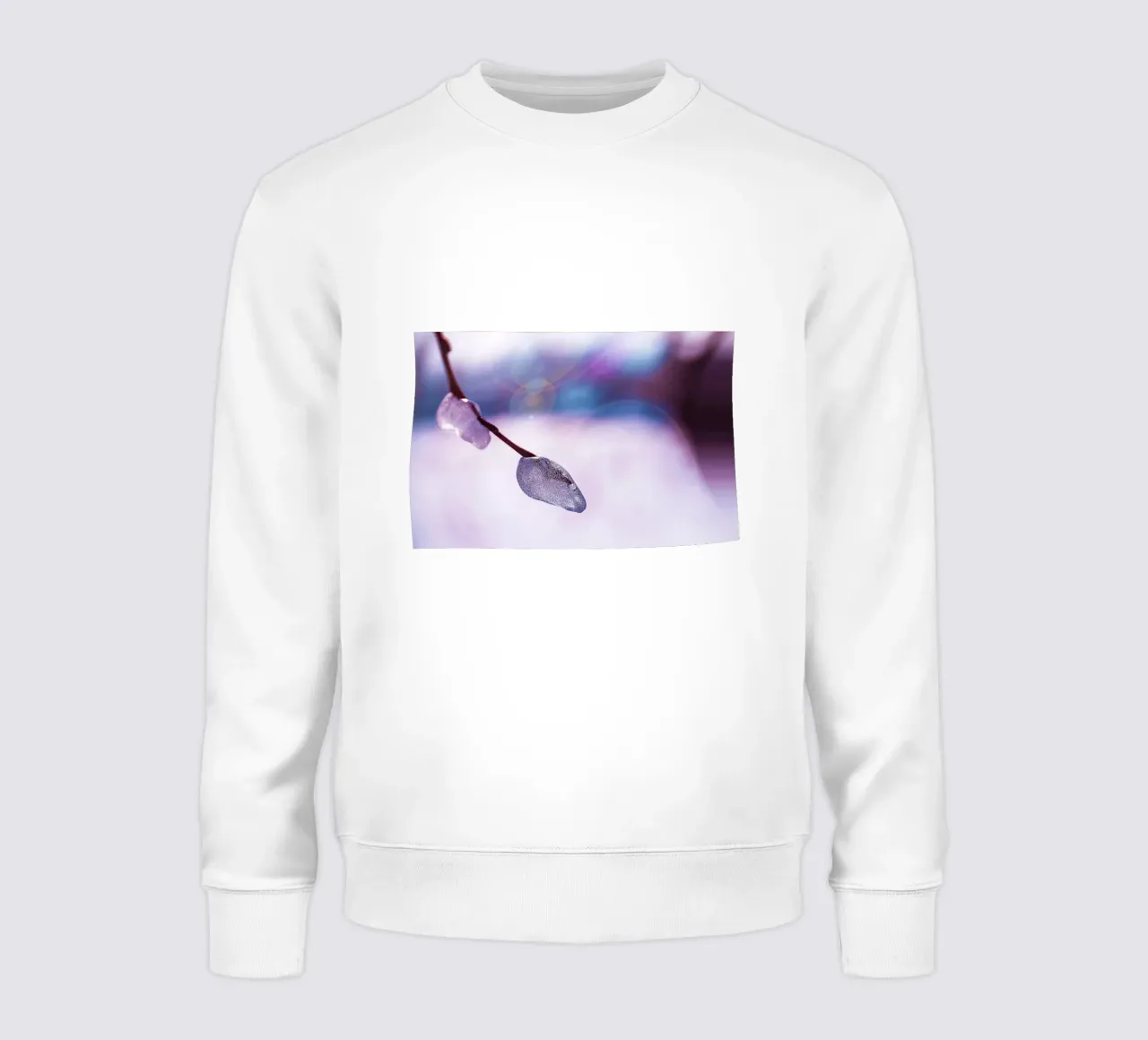 Gefrorener Zweig mit Seifenblasenglühen - Fine Art Photography P Sweatshirt von jay