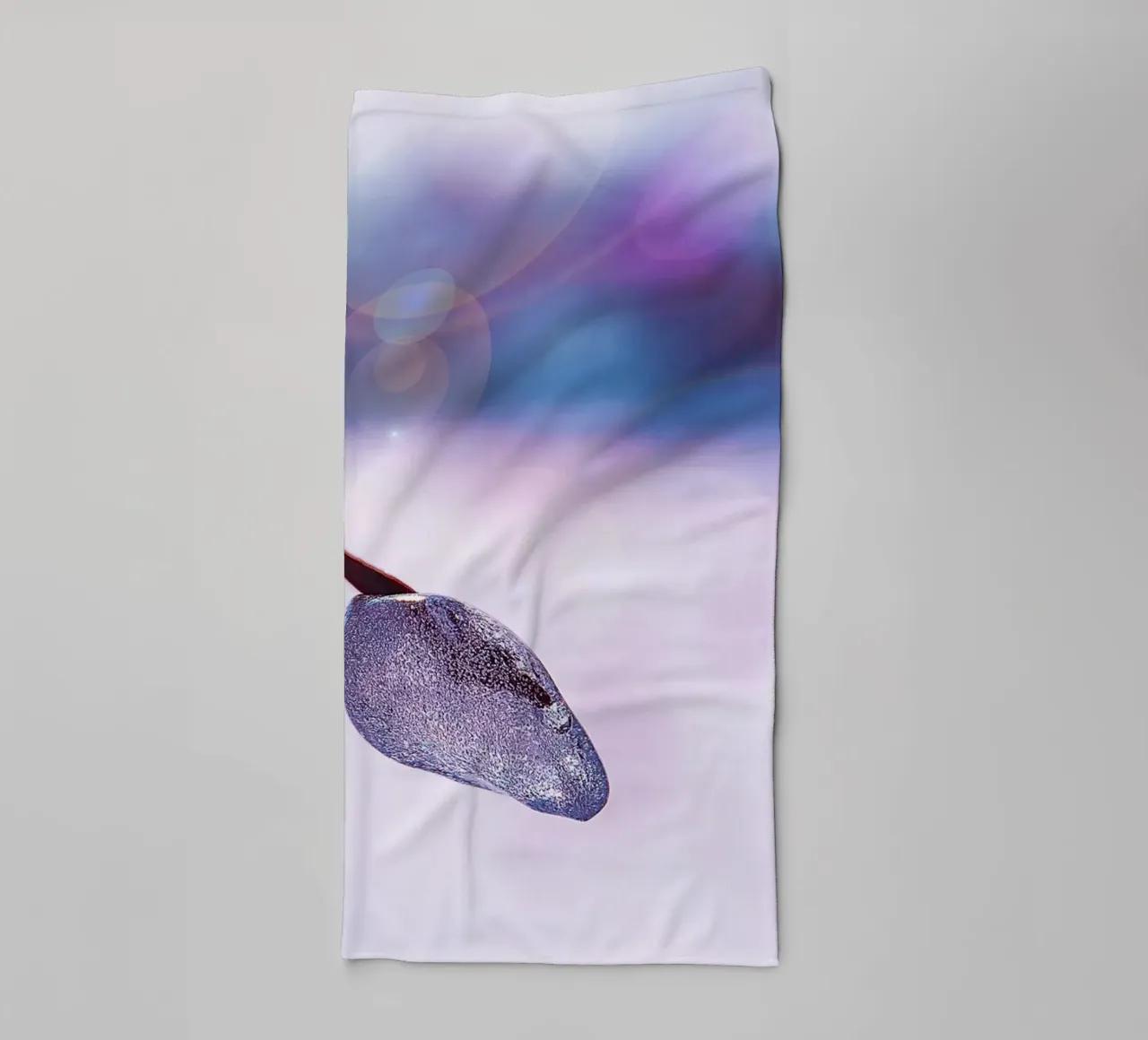 Frozen Branch with Soap Bubble Glow – Fine Art Photography P towel by jay