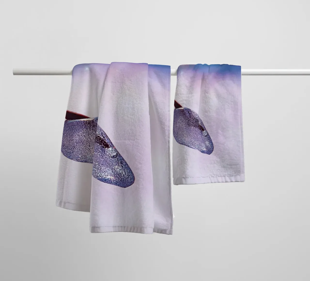 Frozen Branch with Soap Bubble Glow – Fine Art Photography P towel by jay