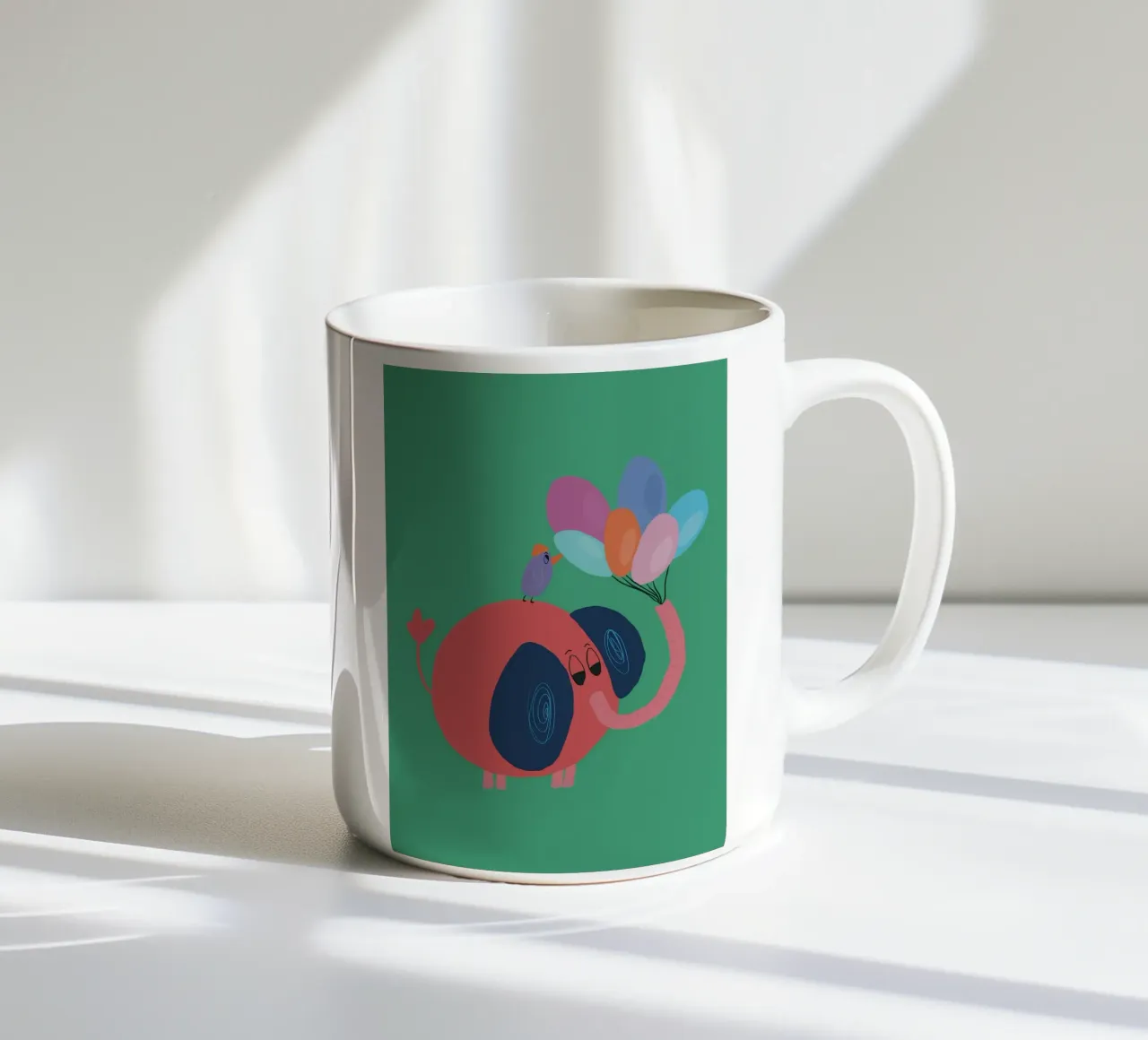Balloon Buddies - Green tazza in ceramica da Studio Cinnamon