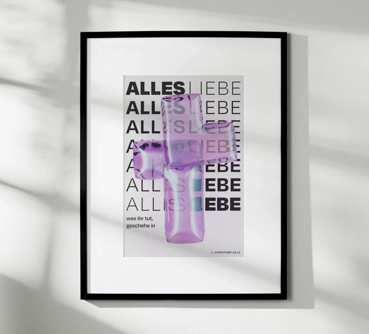 Jahreslosung 2024 Design Poster Bibelvers Poster von Jahreslosung