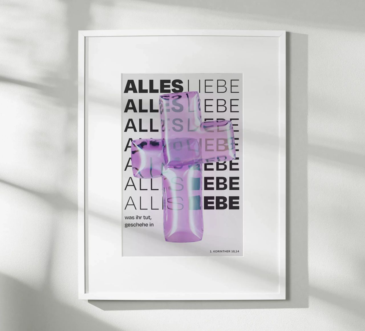 Jahreslosung 2024 Design Poster Bibelvers Poster von Jahreslosung