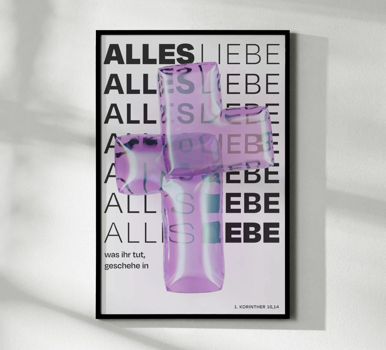 Jahreslosung 2024 Design Poster Bibelvers Poster von Jahreslosung