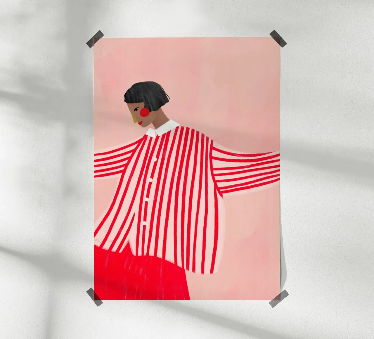 The Woman with the Red Skirt poster da Bea Mueller