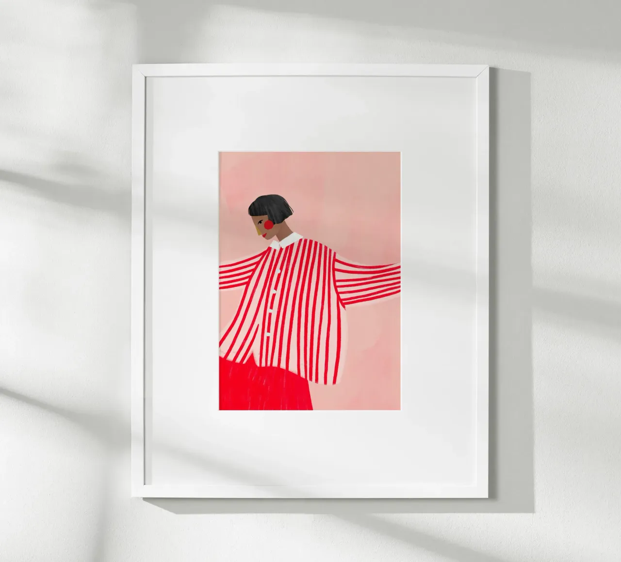 The Woman with the Red Skirt poster da Bea Mueller