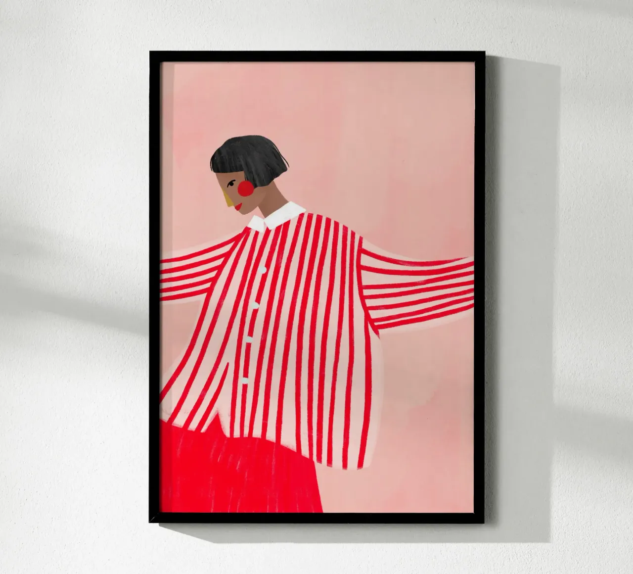 The Woman with the Red Skirt poster da Bea Mueller