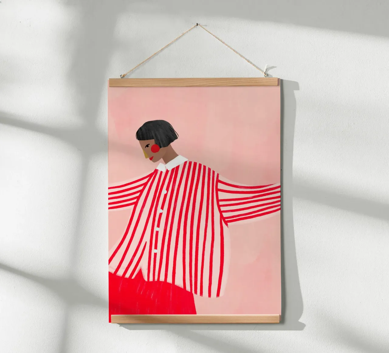 The Woman with the Red Skirt poster da Bea Mueller