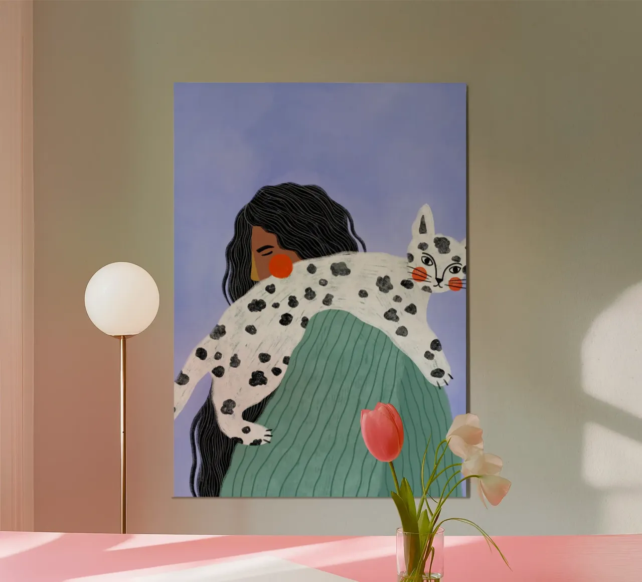 The Woman with the Cat poster da Bea Mueller
