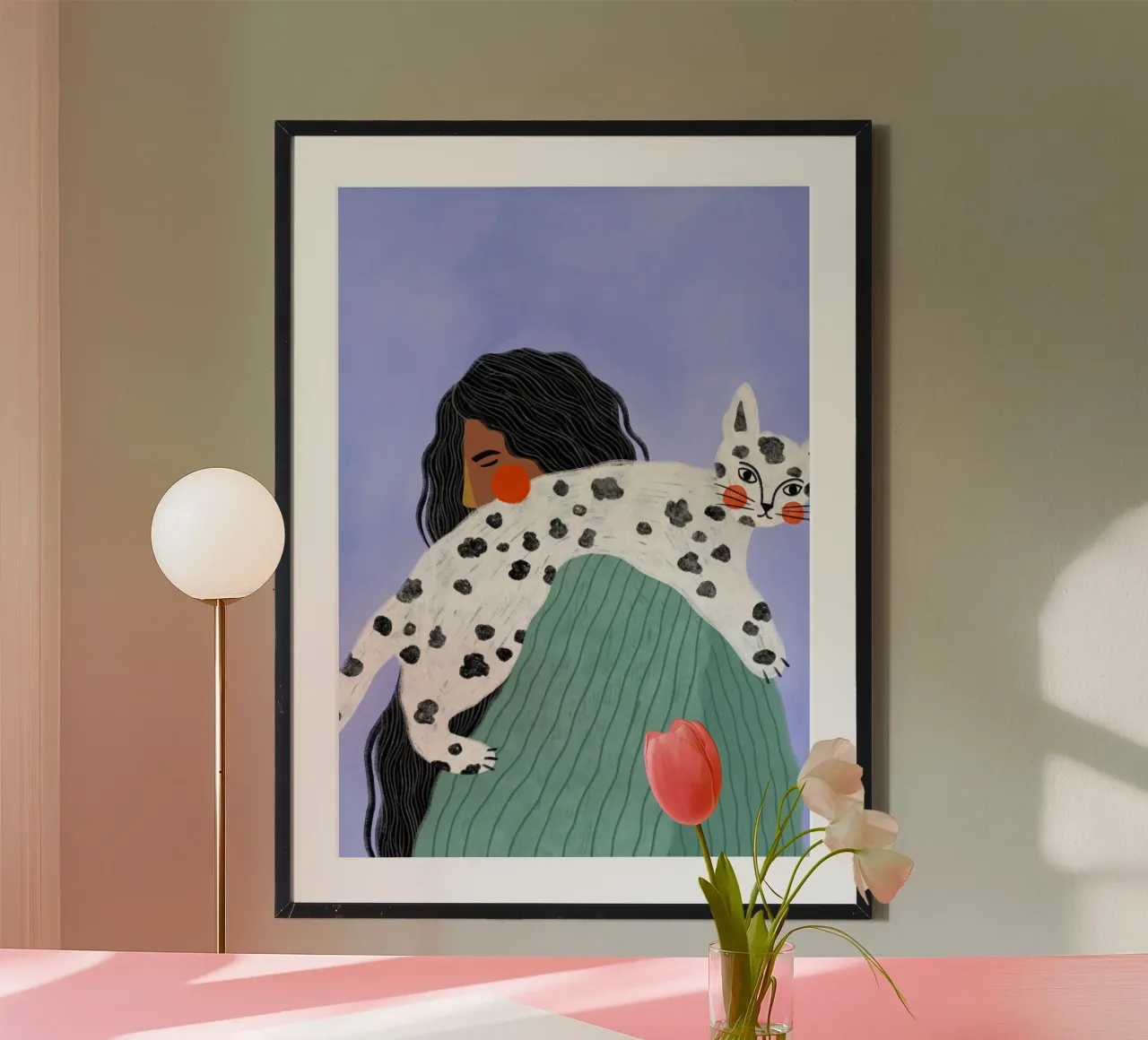 The Woman with the Cat poster da Bea Mueller
