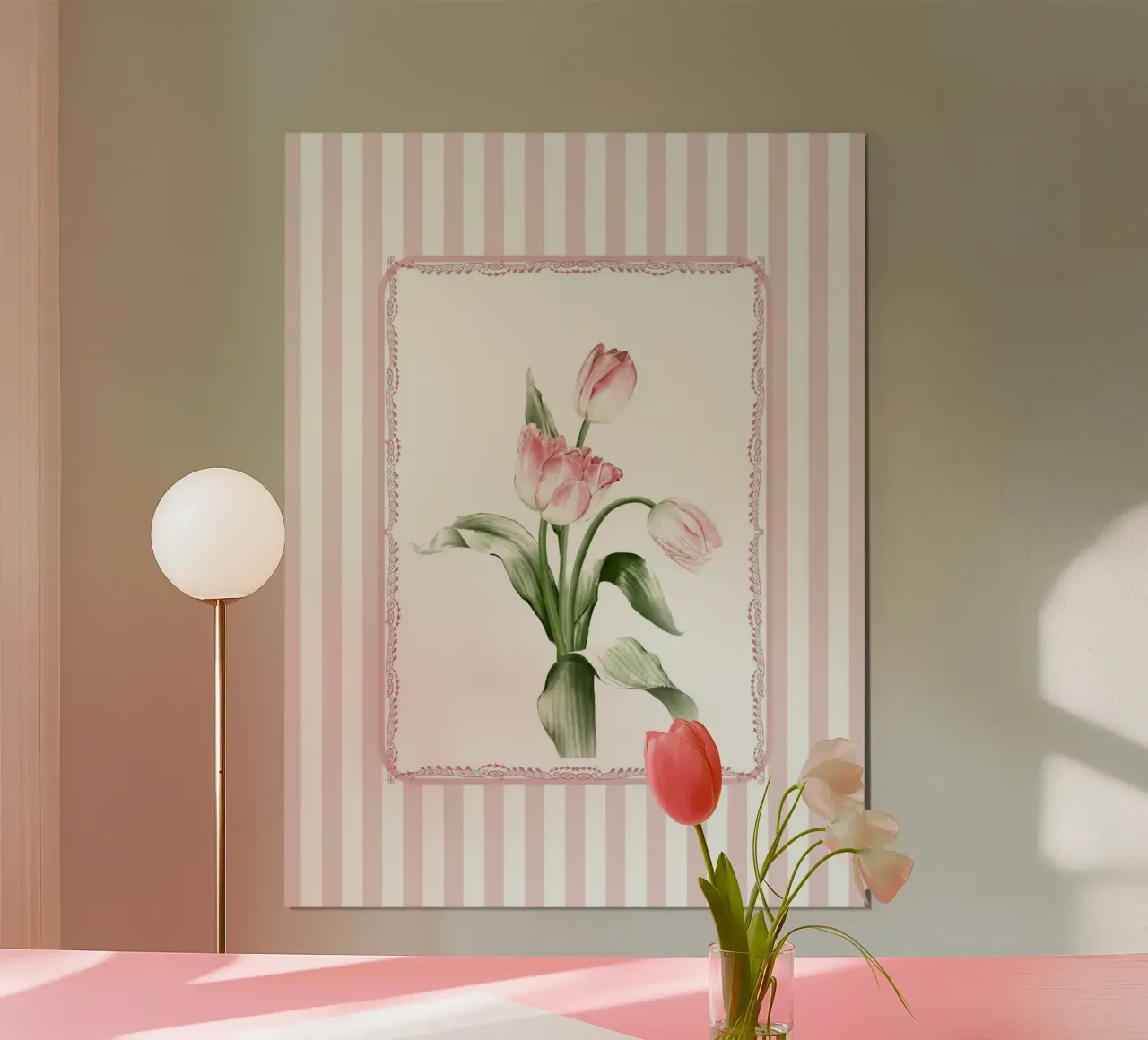 Tulipani rosa poster da IamHomeStudio