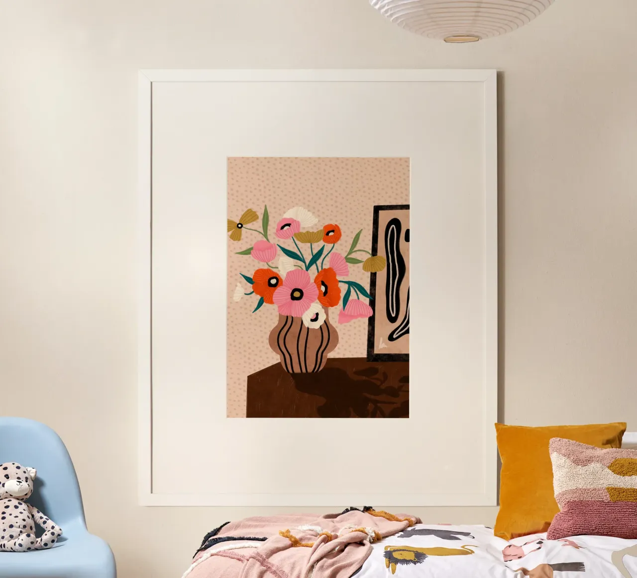Flowers on Sideboard poster da Bea Mueller