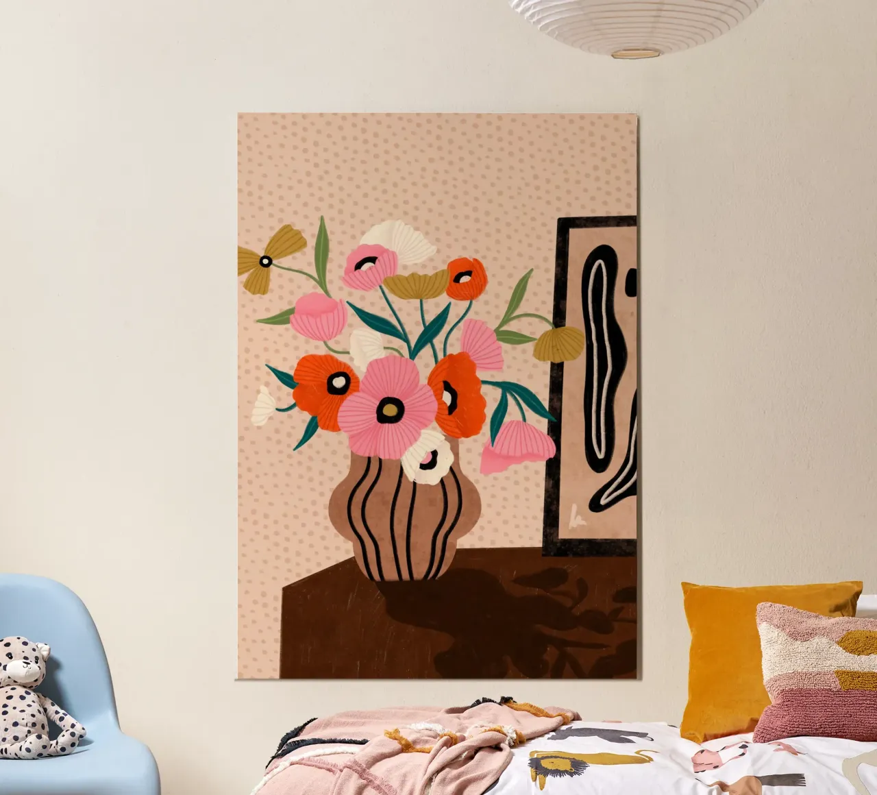 Flowers on Sideboard poster da Bea Mueller