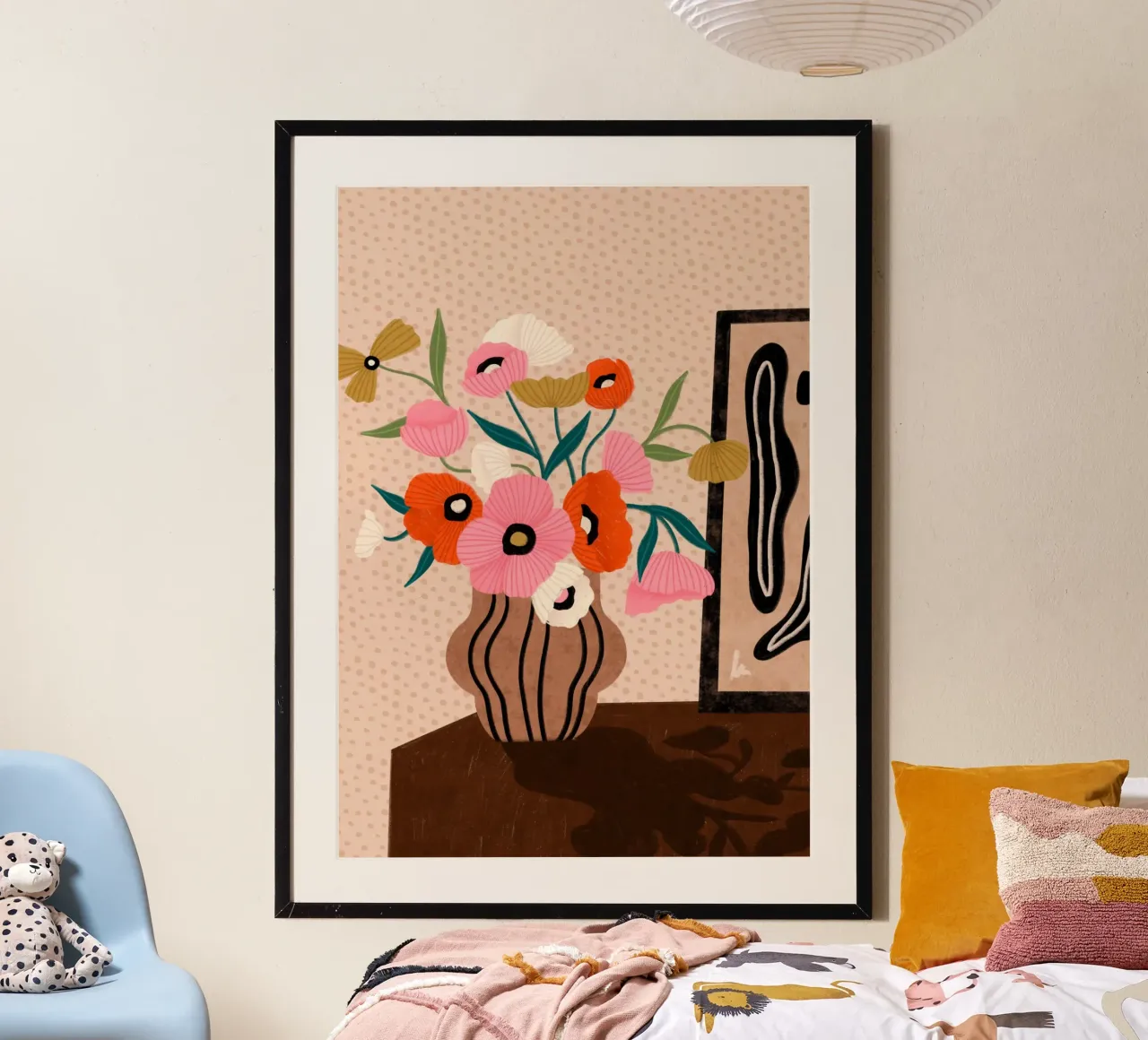 Flowers on Sideboard poster da Bea Mueller