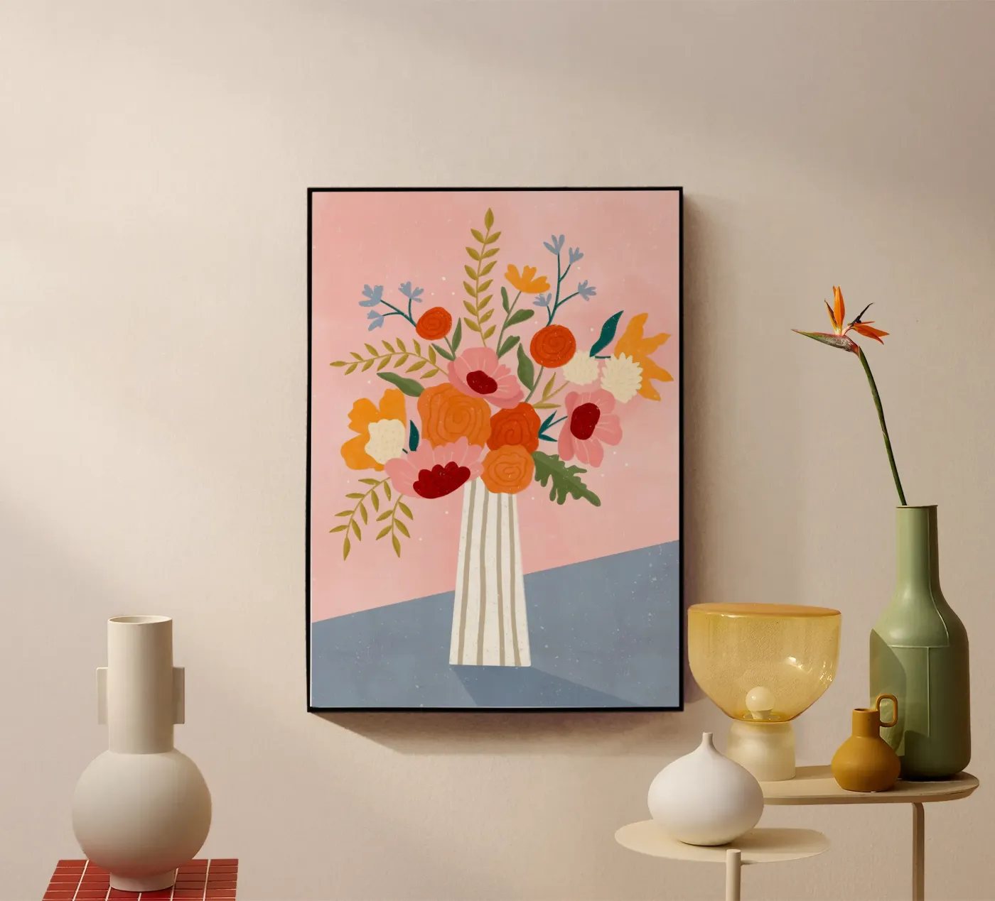 Vase with Flowers plexiglass da Bea Mueller