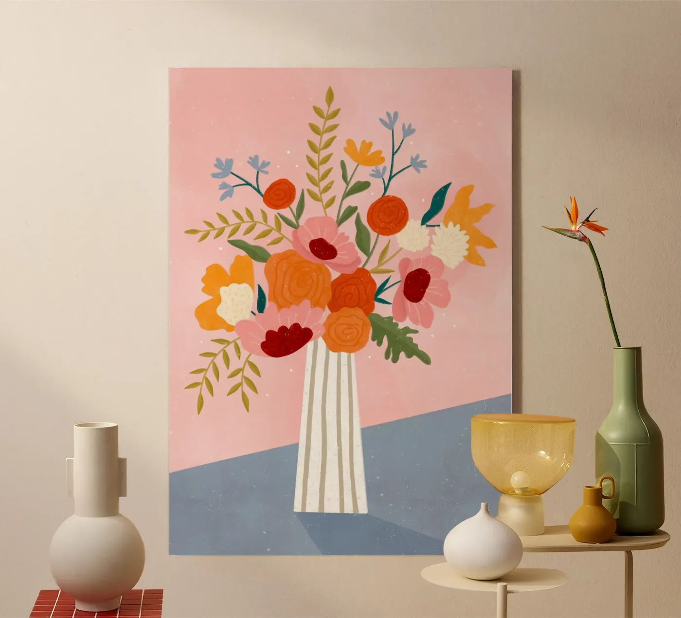 Vase with Flowers plexiglass da Bea Mueller
