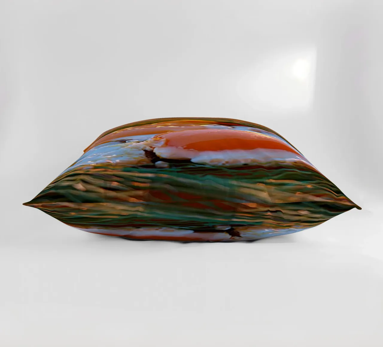 Sunny Side Up Eggs in a Nest - Kunstdruck Stillleben Kissen von jay