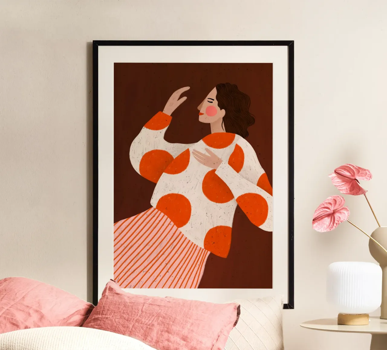 The Woman with the Vase poster da Bea Mueller