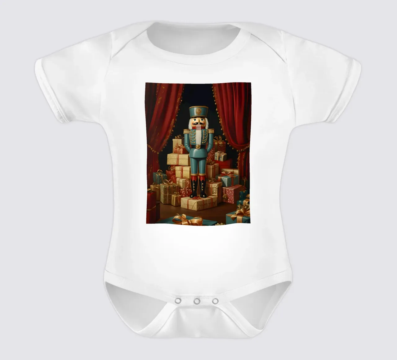 Nussknacker Klassik | Christmas Nutcracker Art Kurzarm Babybody von Studio Vibe