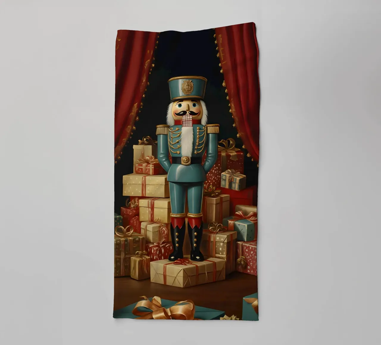 Nutcracker Classic | Christmas Nutcracker Art towel by Studio Vibe