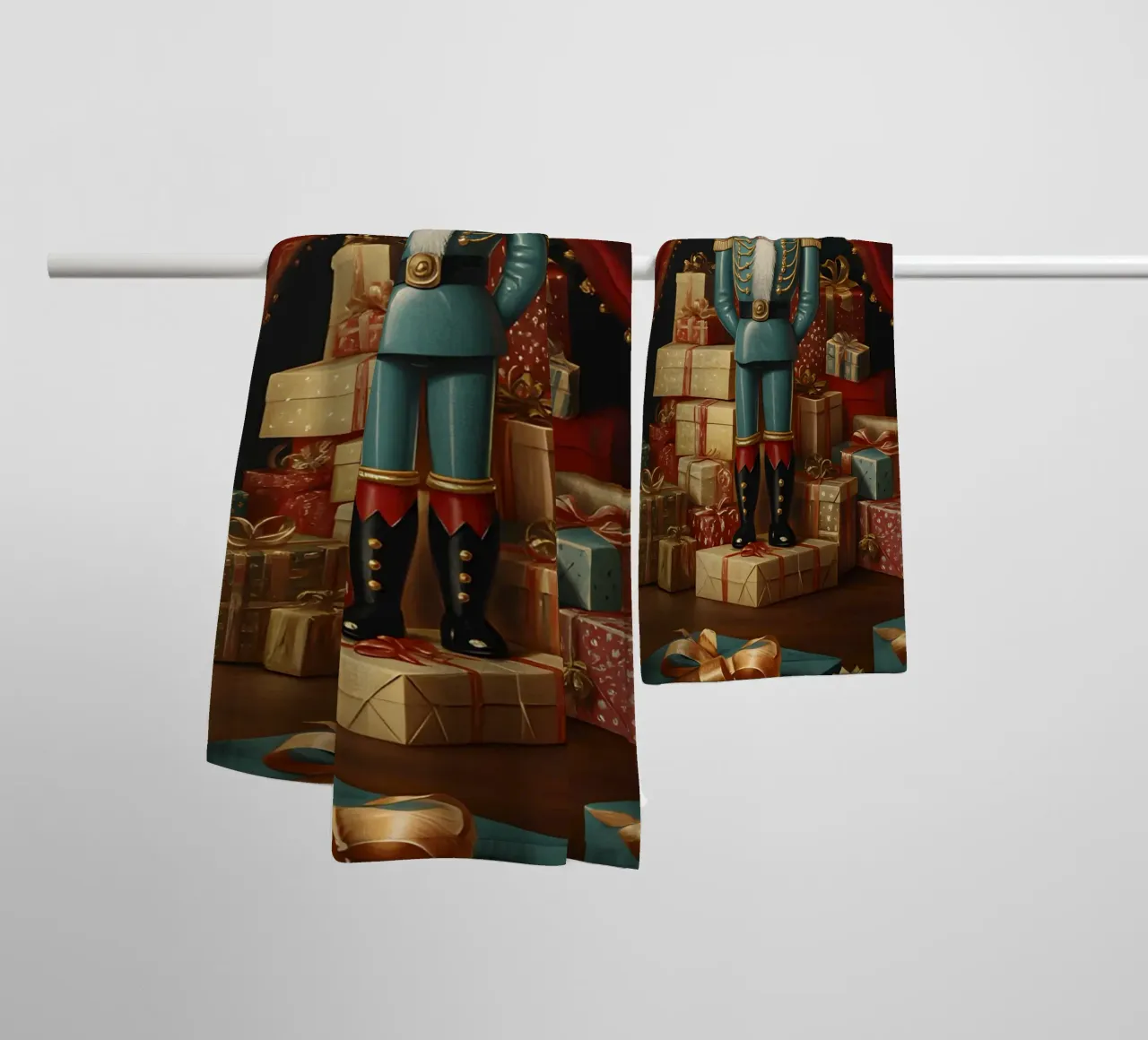 Nutcracker Classic | Christmas Nutcracker Art towel by Studio Vibe