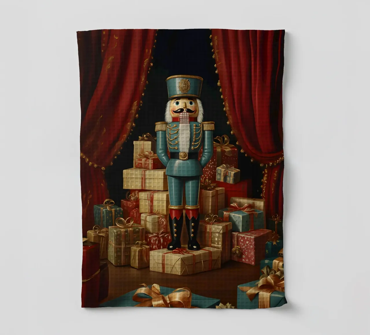Casse-Noisette Classique | Christmas Nutcracker Art torchon de Studio Vibe