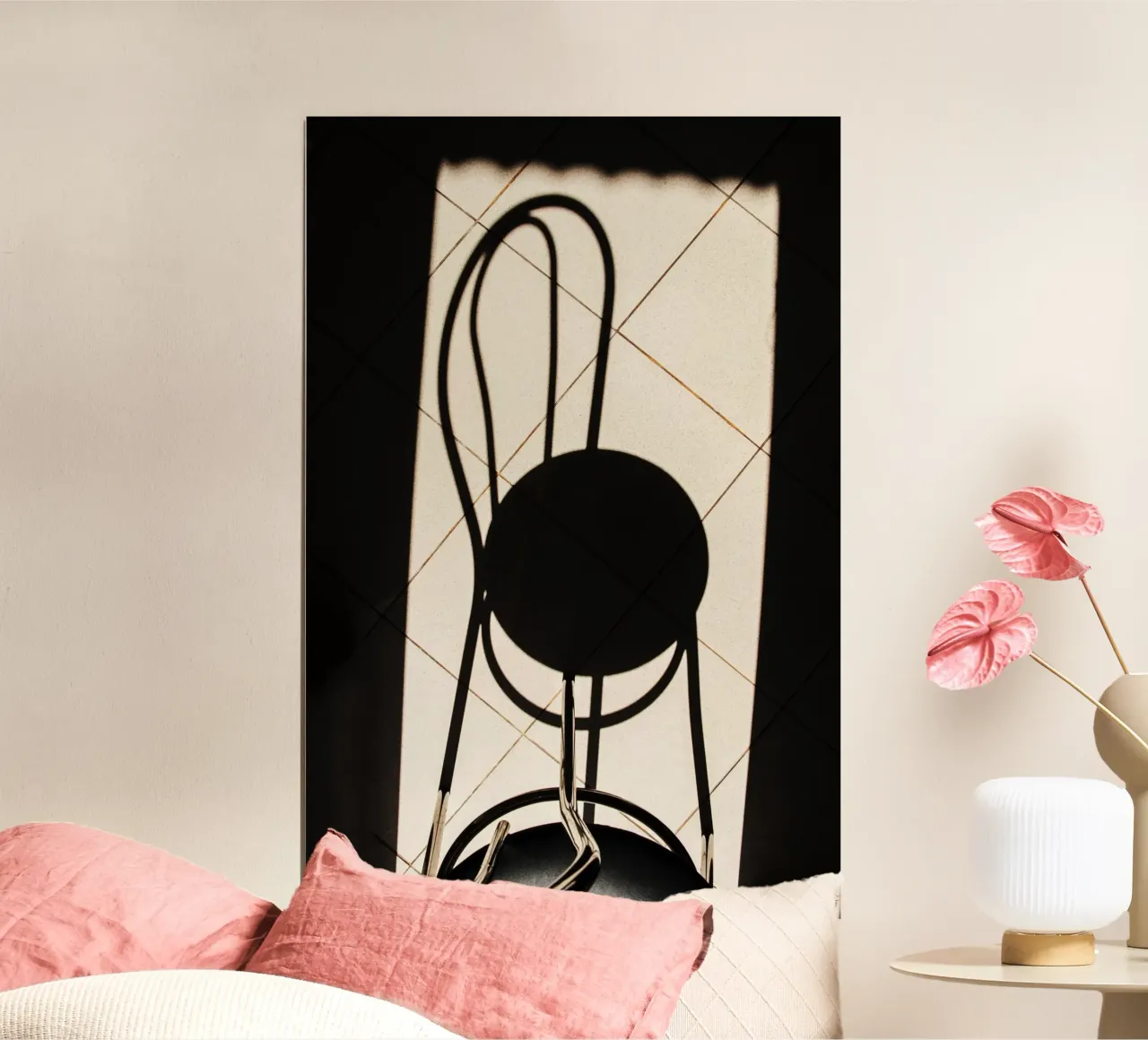 Ombre di sedie curve - Stampa fotografica minimalista di fine art poster da jay
