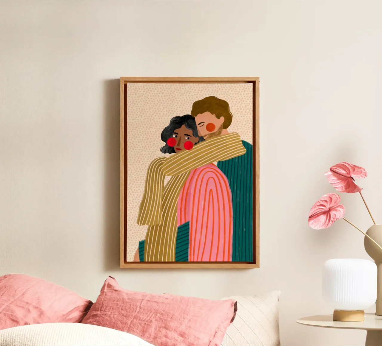 Bonding lienzo con Marco flotante de Bea Mueller