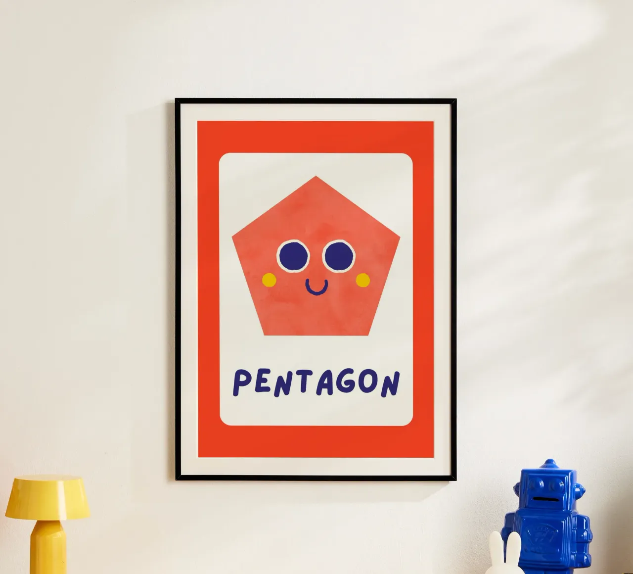 Poster a forma di pentagono - Arte per la cameretta dei bambini poster da vintagepod