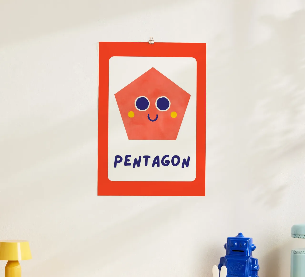 Poster a forma di pentagono - Arte per la cameretta dei bambini poster da vintagepod