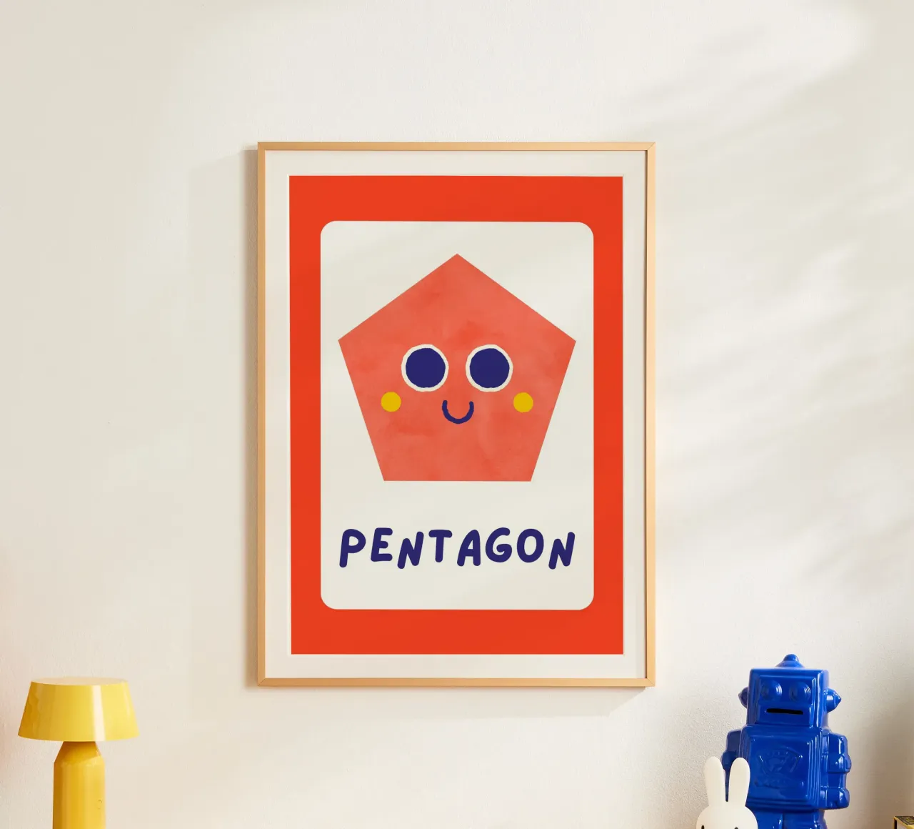 Poster a forma di pentagono - Arte per la cameretta dei bambini poster da vintagepod