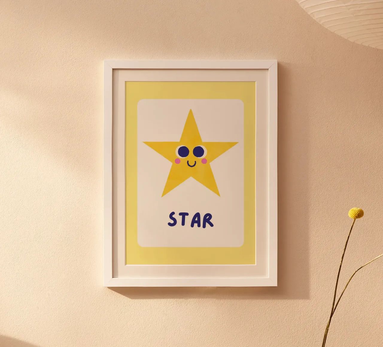 Poster a forma di stella - Arte per la cameretta dei bambini poster da vintagepod