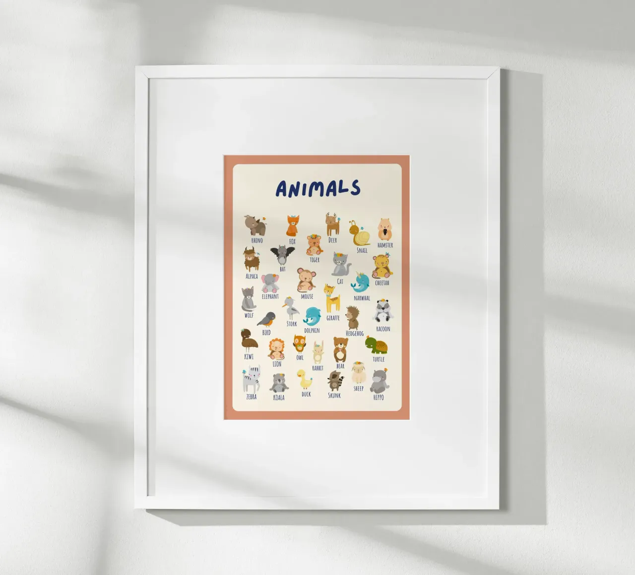 Poster con animali carini - Arte murale per zoo e cameretta poster da vintagepod