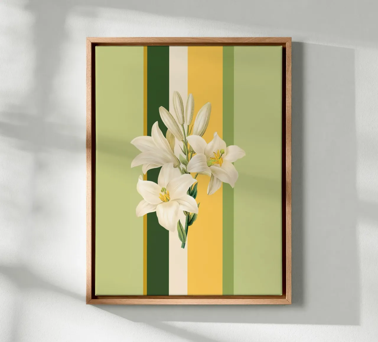 Belle Botanica 2 Lilien tela con Cornice a cassetta da superprint